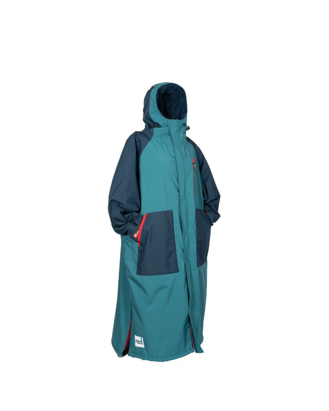 Women's Long Sleeve Recovered Pro Change Robe EVO - Teal / Navy