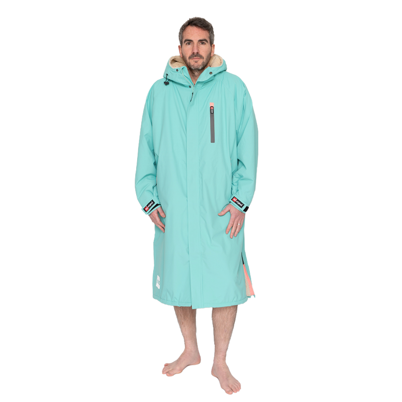 Men's Long Sleeve Pro Change Robe EVO - Icebergs Aqua
