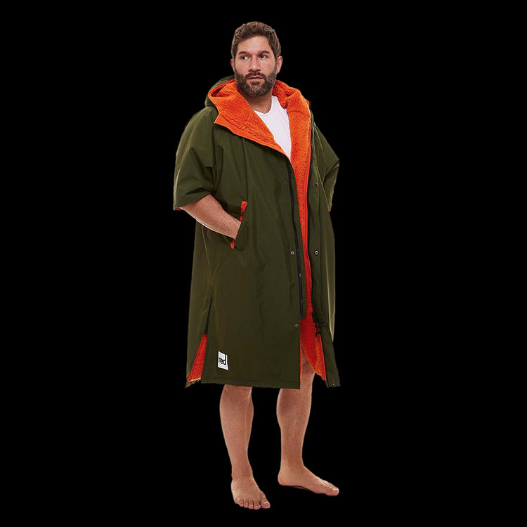 Men's Short Sleeve Pro Change Robe EVO - Parker Green