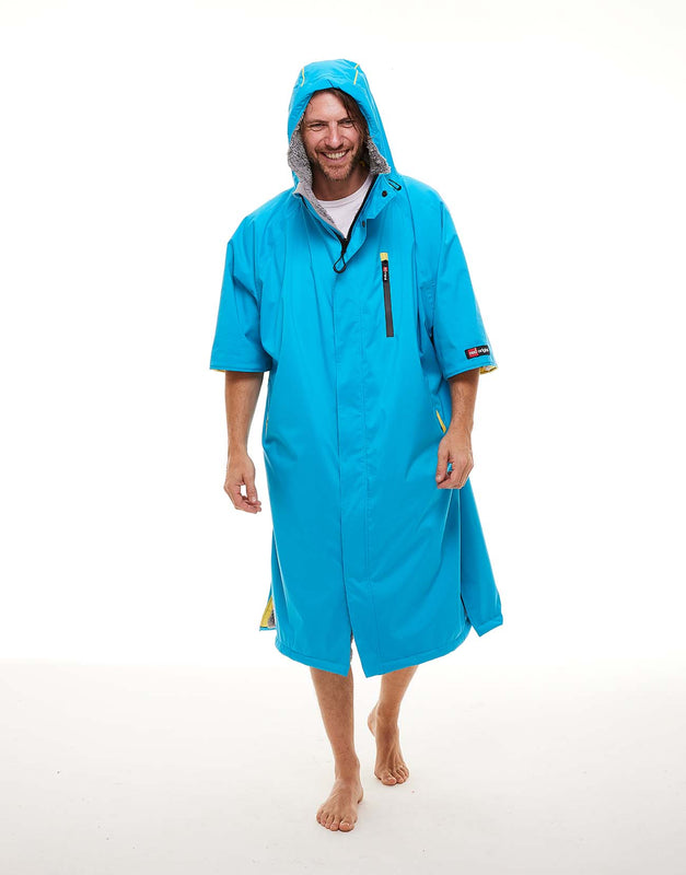 Men's Short Sleeve Pro Change Robe EVO - Hawaiian Blue