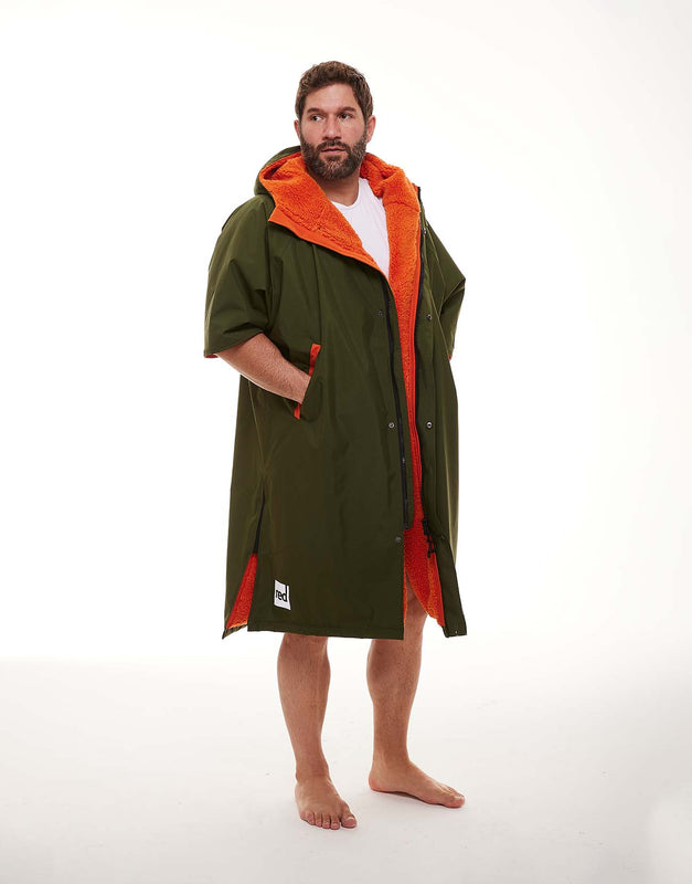 Men's Short Sleeve Pro Change Robe EVO - Parker Green