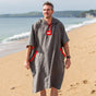Men's Quick Dry Microfibre Changing Robe - Grey