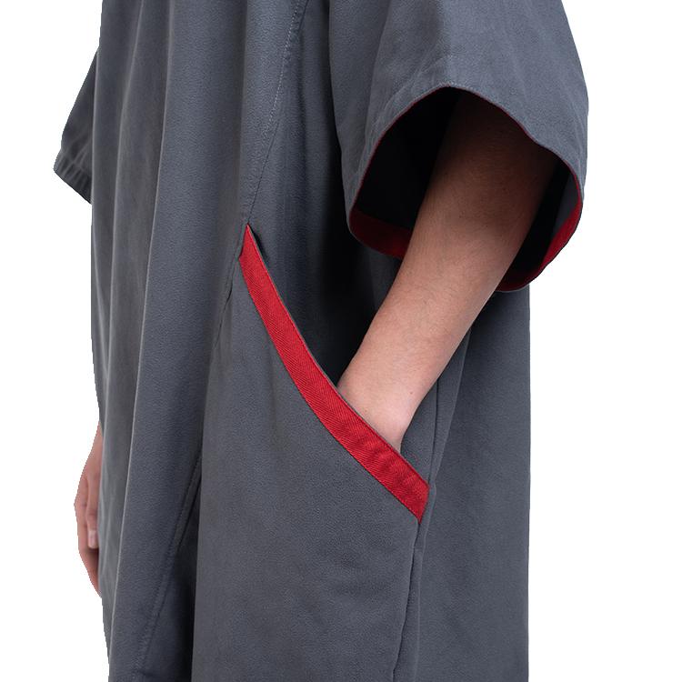 Women's Quick Dry Microfibre Changing Robe - Grey