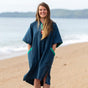 Women's Quick Dry Microfibre Changing Robe - Navy