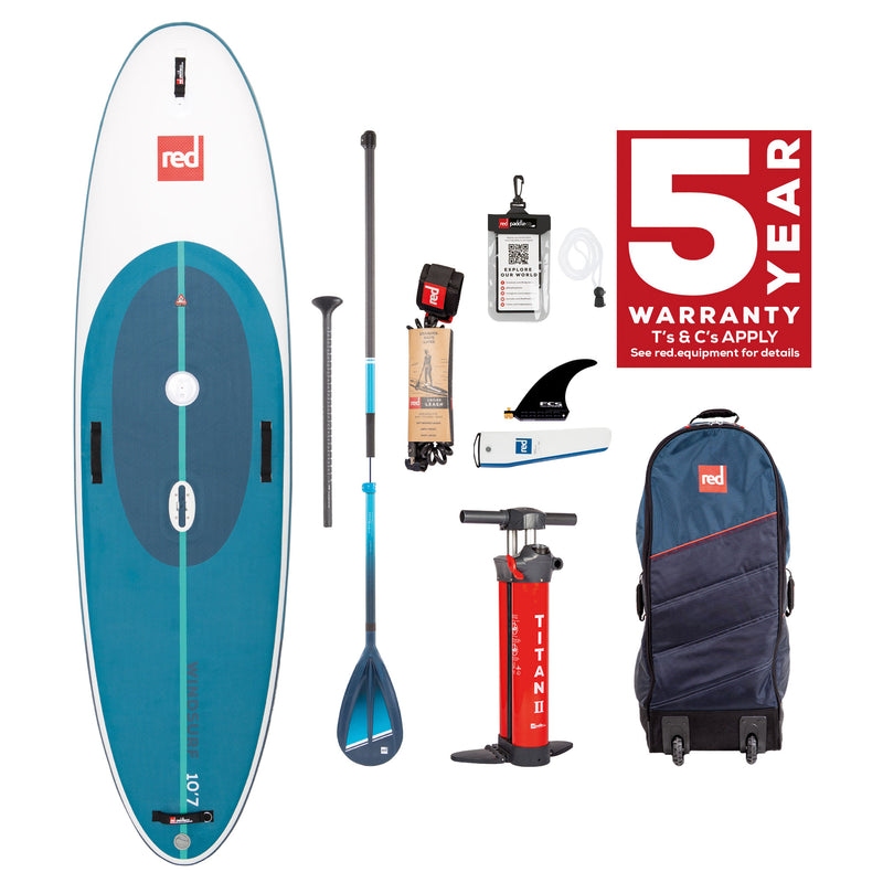 10'7 Windsurf MSL Inflatable Paddle Board Package